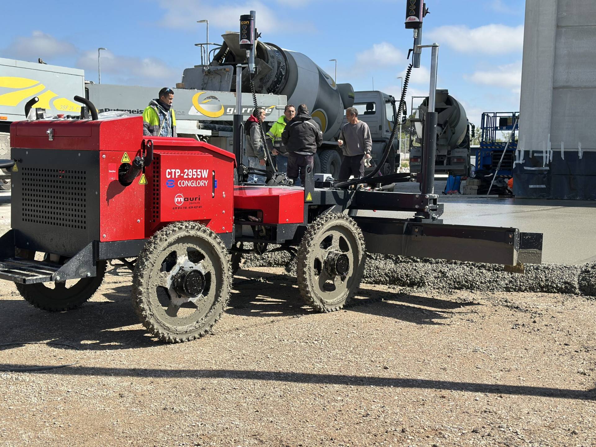 Extendedora de hormigón  